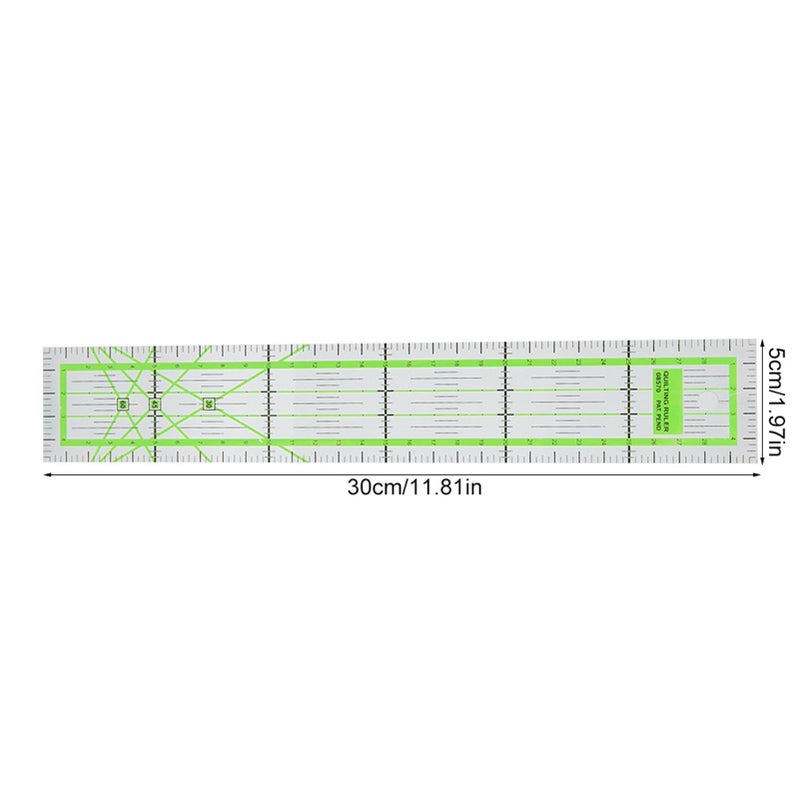 Hyuduo 5x30cm Quilting Ruler, Acrylic Quilter Ruler High Transparent Tailor Dressmaker Quilting Tool DIY Sewing Ruler for Easy Precision Cutting (Metric) - Image 5